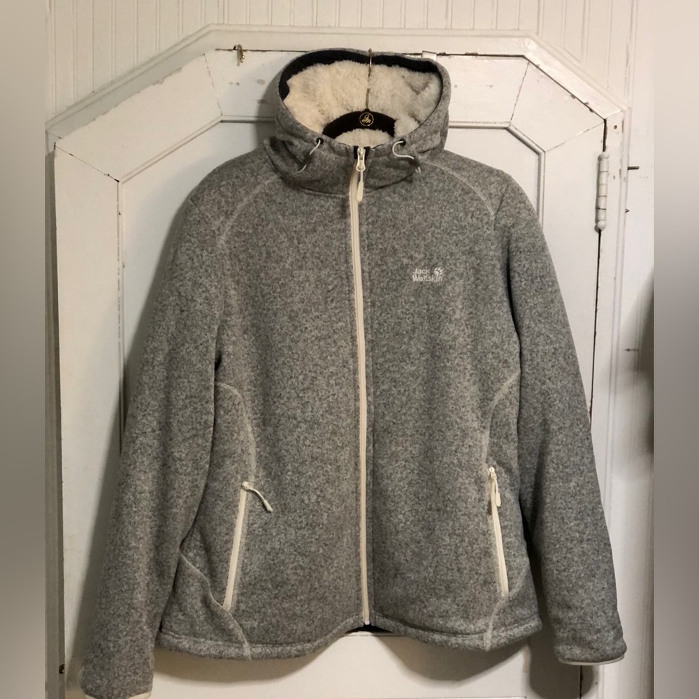 Jack Wolfskin Women’s Hooded Sherpa Lined Jacket XL